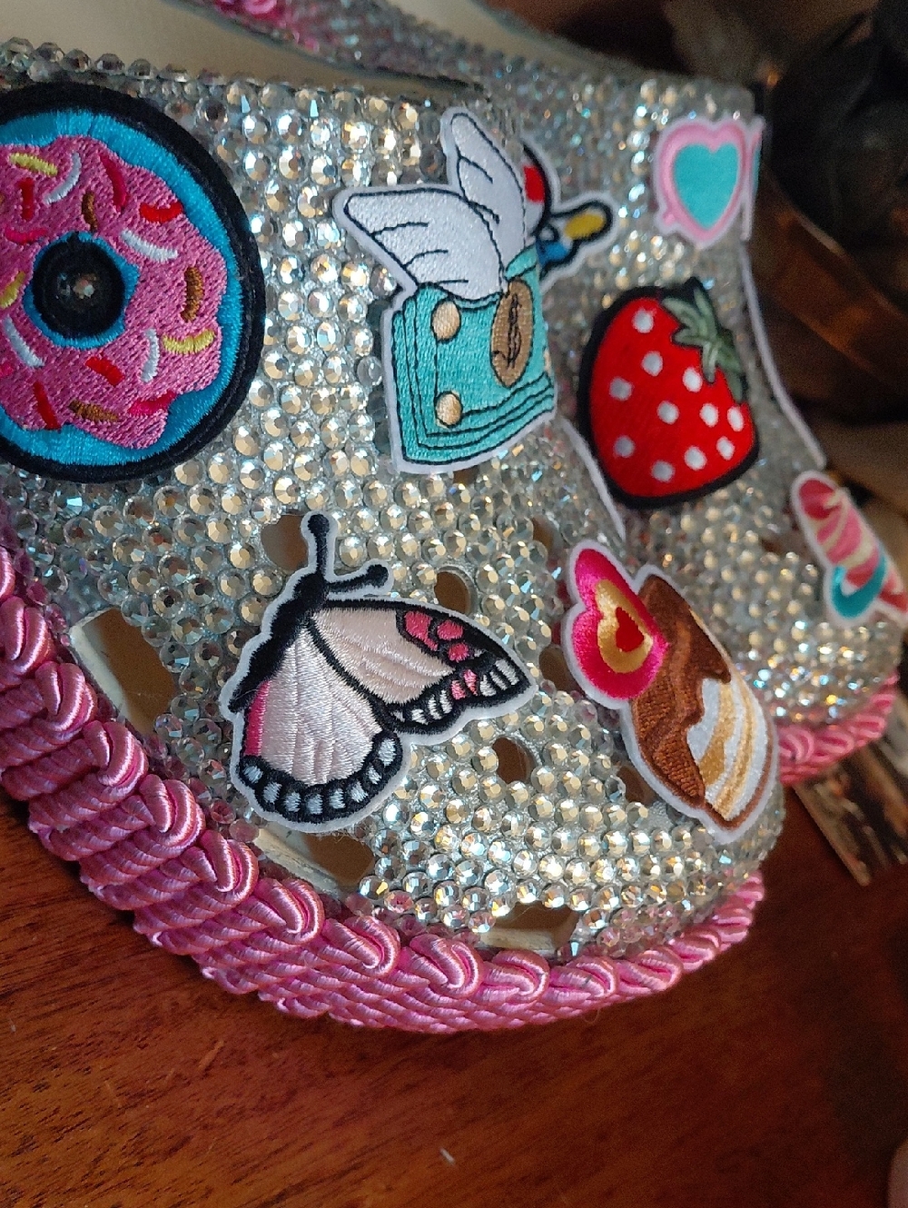 Custom Crocs Blinged Out With Rare Design Size 9 - Picture 9 of 13